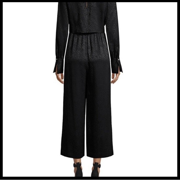 🖤NWT🖤 Elegant Kate Spade Black One Piece Front Tie Pantsuit - Size 0 - Picture 4 of 16